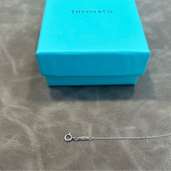 Tiffany & Co. Elsa Peretti Necklace with 3 Gemstone Open Hearts - Picture 5 of 10